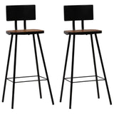 3 Piece Bar Set White - Rear View
