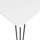 5 Piece Bar Set White - 45-Degree Angle