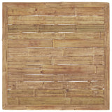 5 Piece Garden Lounge Set with Dark Grey Cushions Bamboo - Top-Down View