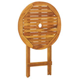3 Piece Folding Garden Dining Set Solid Acacia Wood - 45-Degree Angle