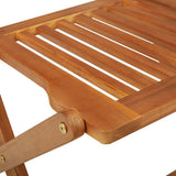3 Piece Folding Garden Dining Set Solid Acacia Wood