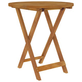 3 Piece Folding Garden Dining Set Solid Acacia Wood - Front View