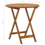 3 Piece Folding Garden Dining Set Solid Acacia Wood - Extra Image