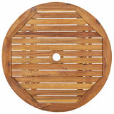 3 Piece Folding Garden Dining Set Solid Acacia Wood - 45-Degree Angle
