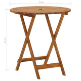 3 Piece Folding Garden Dining Set Solid Acacia Wood - Extra Image