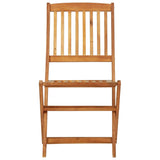 3 Piece Folding Garden Dining Set Solid Acacia Wood - Extra Image