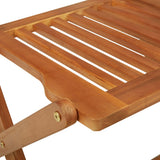 3 Piece Folding Garden Dining Set Solid Acacia Wood
