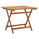 5 Piece Folding Garden Dining Set Solid Acacia Wood - Side View