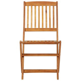 5 Piece Folding Garden Dining Set Solid Acacia Wood - Extra Image