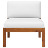 3 Piece Garden Lounge Set with Cushions Wood Acacia&Rope