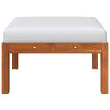 3 Piece Garden Lounge Set with Cushions Wood Acacia&Rope - Top-Down View