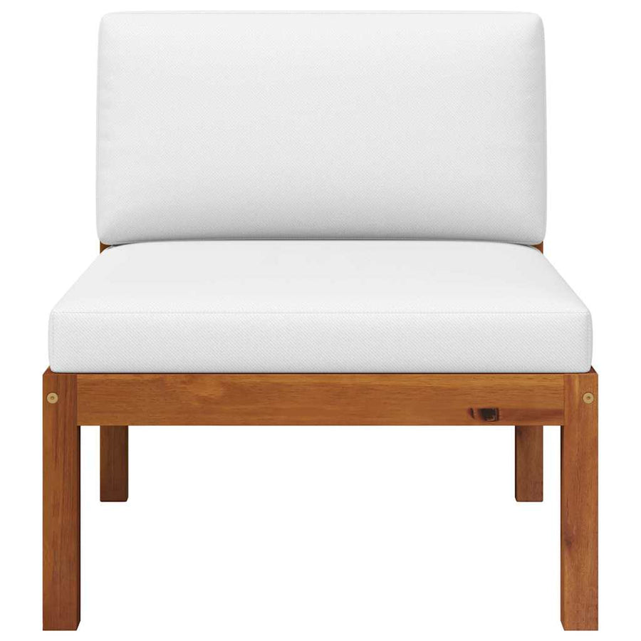2 Piece Garden Lounge Set with Cushions Wood Acacia&Rope
