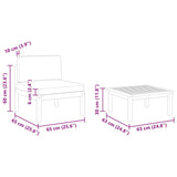 2 Piece Garden Lounge Set with Cushions Wood Acacia&Rope - Extra Image