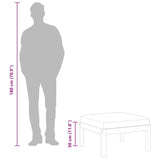 Garden Footstool with Cushion Solid Acacia Wood - Low Angle