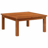 Garden Lounge Table 63x63x30 cm Solid Acacia Wood - Front View