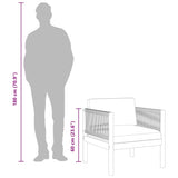 Garden Chair with cushion Solid Acacia Wood - Low Angle