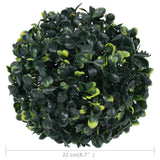 Artificial Boxwood Balls 2 pcs 22 cm - Top-Down View