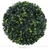 Artificial Boxwood Balls 2 pcs 45 cm - Top-Down View