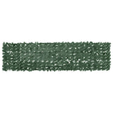 Balcony Screen with Dark Green Leaves 300x75 cm