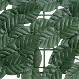 Balcony Screen with Dark Green Leaves 400x75 cm
