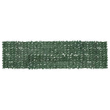Balcony Screen with Dark Green Leaves 400x100 cm