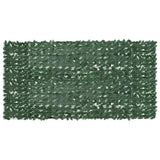 Balcony Screen with Dark Green Leaves 300x150 cm