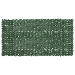 Balcony Screen with Dark Green Leaves 300x150 cm