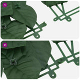 Balcony Screen with Dark Green Leaves 300x150 cm