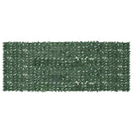 Balcony Screen with Dark Green Leaves 400x150 cm