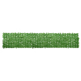 Balcony Screen with Green Leaves 400x75cm