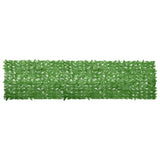 Balcony Screen with Green Leaves 400x100 cm