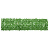 Balcony Screen with Green Leaves 400x100 cm