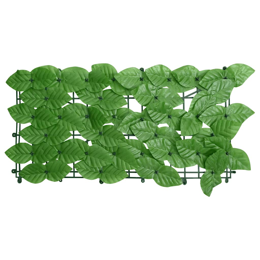 Balcony Screen with Green Leaves 400x100 cm