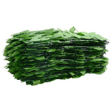 Balcony Screen with Green Leaves 500x100 cm - Side View