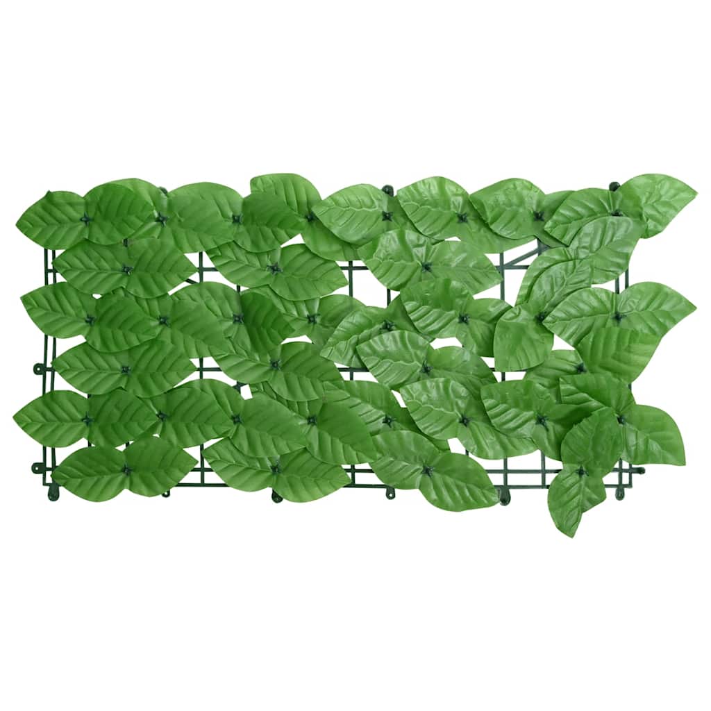 Balcony Screen with Green Leaves 300x150 cm