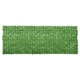 Balcony Screen with Green Leaves 400x150 cm