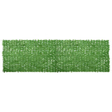 Balcony Screen with Green Leaves 500x150 cm