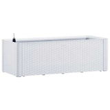 Garden Raised Bed with Self Watering System White 100x43x33 cm - Front View