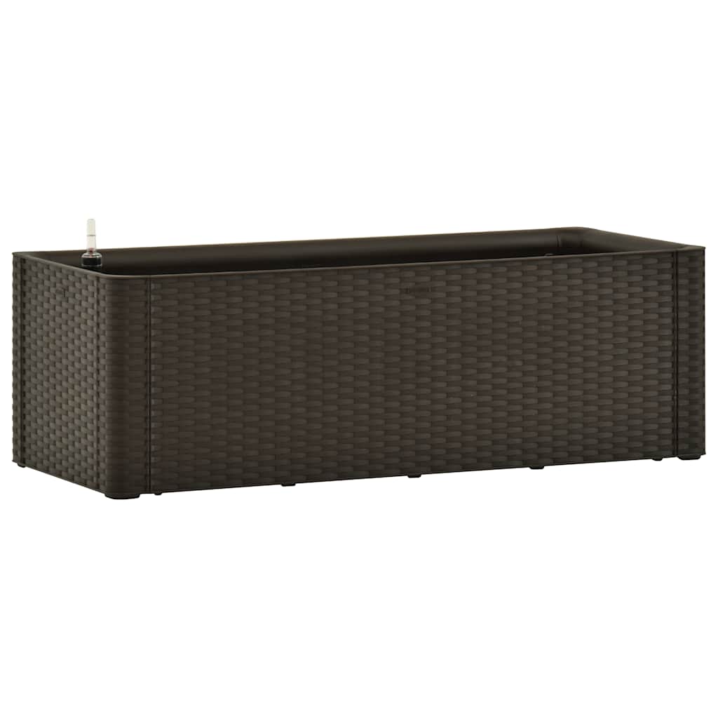 Garden Raised Bed with Self Watering System Mocha 100x43x33 cm
