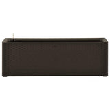 Garden Raised Bed with Self Watering System Mocha 100x43x33 cm - Side View