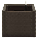 Garden Raised Bed with Self Watering System Mocha 100x43x33 cm