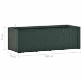 Garden Raised Bed with Self Watering System Green 100x43x33 cm - Close-Up Angle