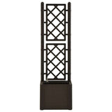 Garden Raised Bed with Trellis and Self Watering System Mocha - Top-Down View