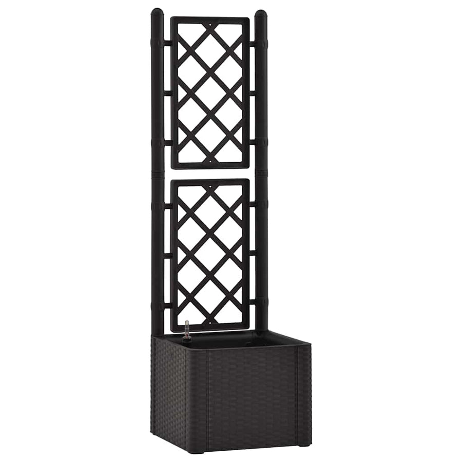 Garden Raised Bed with Trellis&Self Watering System Anthracite