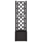 Garden Raised Bed with Trellis&Self Watering System Anthracite