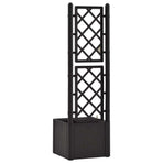 Garden Raised Bed with Trellis&Self Watering System Anthracite
