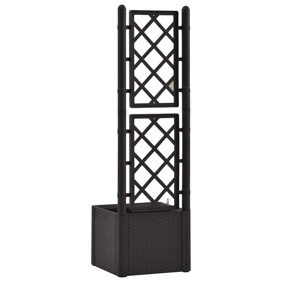 Garden Raised Bed with Trellis&Self Watering System Anthracite