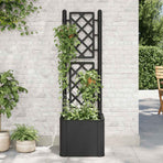 Garden Raised Bed with Trellis&Self Watering System Anthracite