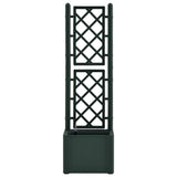 Garden Raised Bed with Trellis and Self Watering System Green