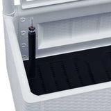 Garden Raised Bed with Trellis and Self Watering System White - Rear View